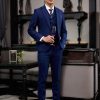 Vest xanh navy kẻ chìm sang trọng chuẩn phong cách ý