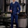 vest nam màu xanh caro kẻ chìm 844