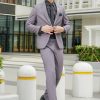 vest nam ghi đậm màu lông chuột cao cấp 600