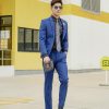 vest nam màu xanh navy cao cấp 606