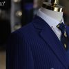 Vest nam xanh dương kẻ dọc 3550