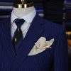 Vest nam xanh dương kẻ dọc 3550