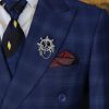 Vest nam xanh navy họa tiết