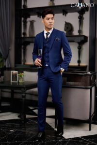 Bộ vest màu xanh navy cao cấp