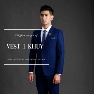 Vest 1 khuy phù hợp với nhiều dáng người, đặc biệt là những ai muốn tạo cảm giác cao và thanh thoát hơn.